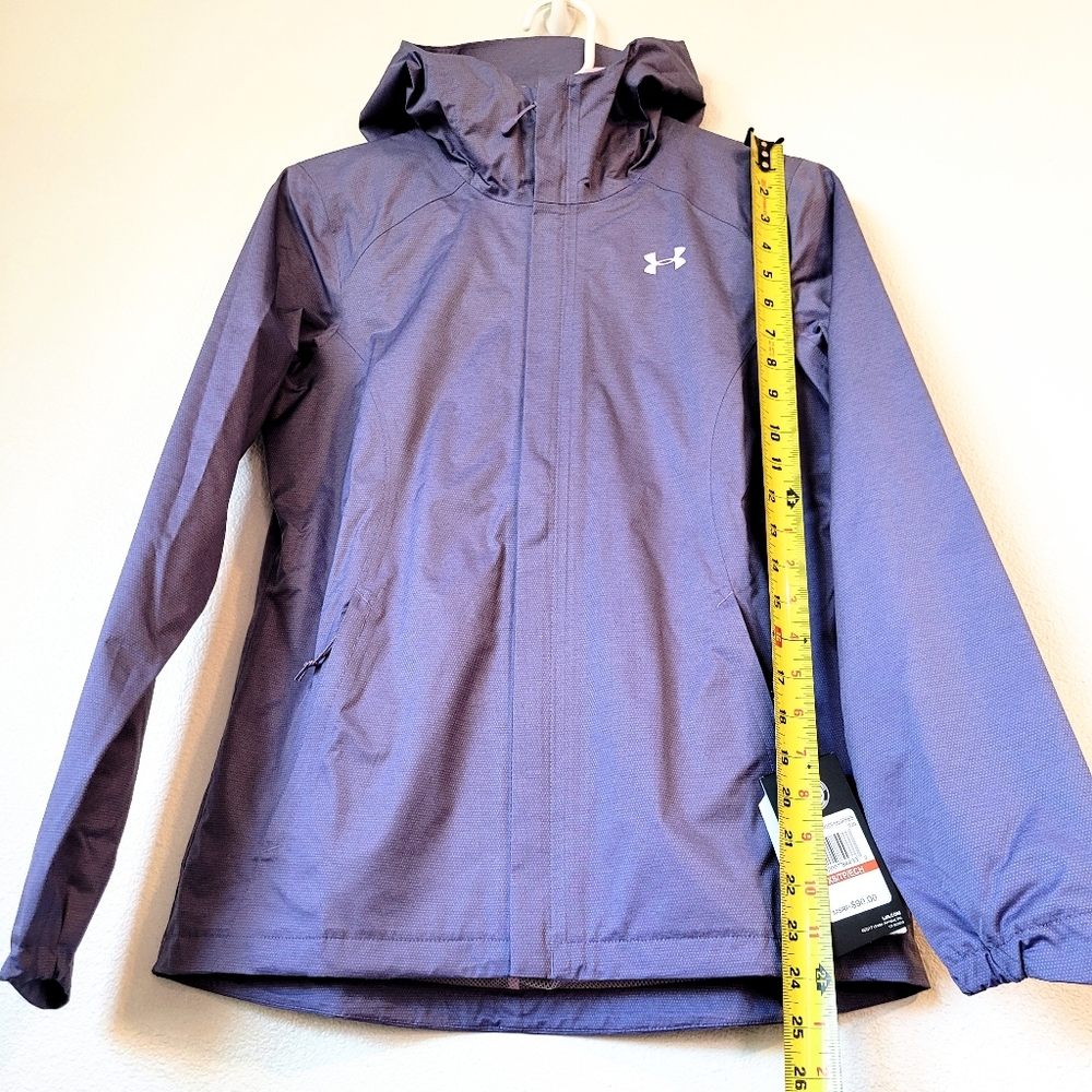 UNDER ARMOUR Storm Proof purple rain jacket NEW Size XS - Picture 6 of 9
